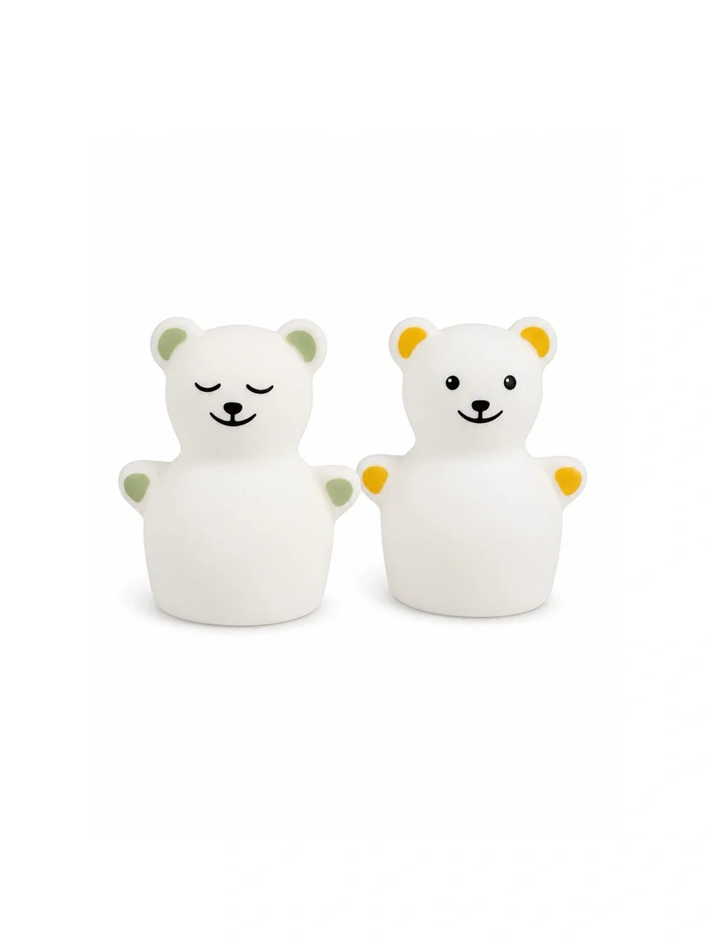 IKEA White Bear Night Light with Yellow Ear & Paw Accents